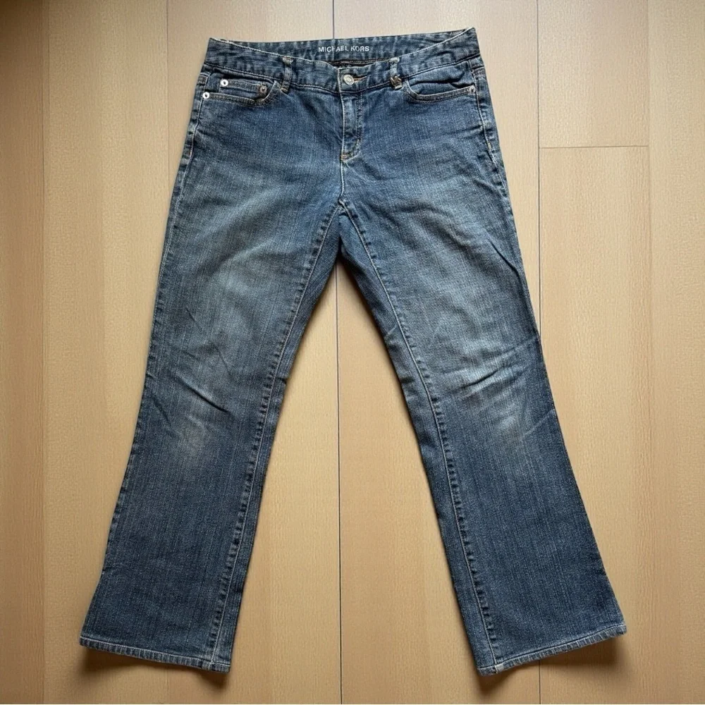 MICHAEL KORS Jeans – Size 6P – Petite Bootcut with Studded Back Pockets
